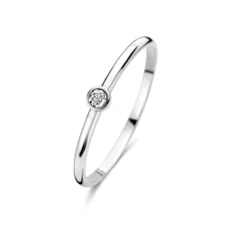 Isabel Bernard De la Paix Inaya 14 karaat witgouden ring met diamant 0.01 karaat Sale