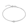 Isabel Bernard De la Paix Inaya 14 karaat witgouden armband met diamant 0.02 karaat Cheap
