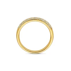 Isabel Bernard De la Paix Laure 14 karaat gouden ring met diamant 0.22 karaat Discount