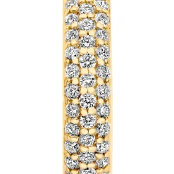 Isabel Bernard De la Paix Laure 14 karaat gouden creolen met diamant 0.25 karaat Store