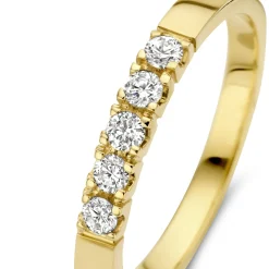 Isabel Bernard De la Paix Madeline 14 karaat gouden ring met diamant 0.20 karaat Cheap