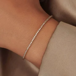 Isabel Bernard De la Paix Madeline 14 karaat gouden tennis armband met diamant 1.08 karaat Cheap