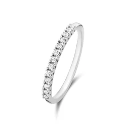 Isabel Bernard De la Paix Madeline 14 karaat witgouden ring met diamant 0.14 karaat New