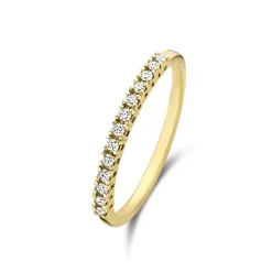Isabel Bernard De la Paix Madeline 14 karaat gouden ring met diamant 0.14 karaat New