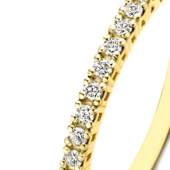 Isabel Bernard De la Paix Madeline 14 karaat gouden ring met diamant 0.14 karaat New