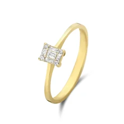 Isabel Bernard De la Paix Maxime 14 karaat gouden ring met diamant 0.10 karaat Best
