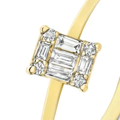 Isabel Bernard De la Paix Maxime 14 karaat gouden ring met diamant 0.10 karaat Best