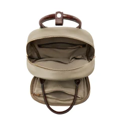 Isabel Bernard Du Louvre Cher taupe rugzak New