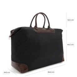 Isabel Bernard Du Louvre Clarice zwarte weekendtas middel Outlet
