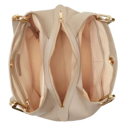 Isabel Bernard Femme Forte Annabelle taupe leren schoudertas van kalfsleer Flash Sale