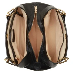Isabel Bernard Femme Forte Annabelle zwarte leren schoudertas van kalfsleer Store