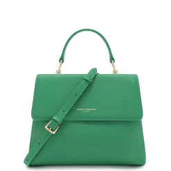 Isabel Bernard Femme Forte Gisel groene leren handtas van kalfsleer Discount
