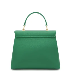 Isabel Bernard Femme Forte Gisel groene leren handtas van kalfsleer Discount