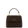 Isabel Bernard Femme Forte Heline bruine leren handtas van kalfsleer Flash Sale