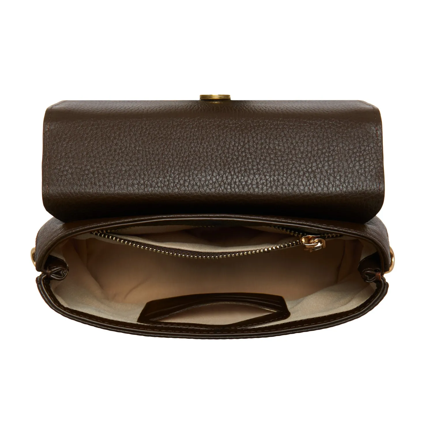 Isabel Bernard Femme Forte Heline bruine leren handtas van kalfsleer Flash Sale