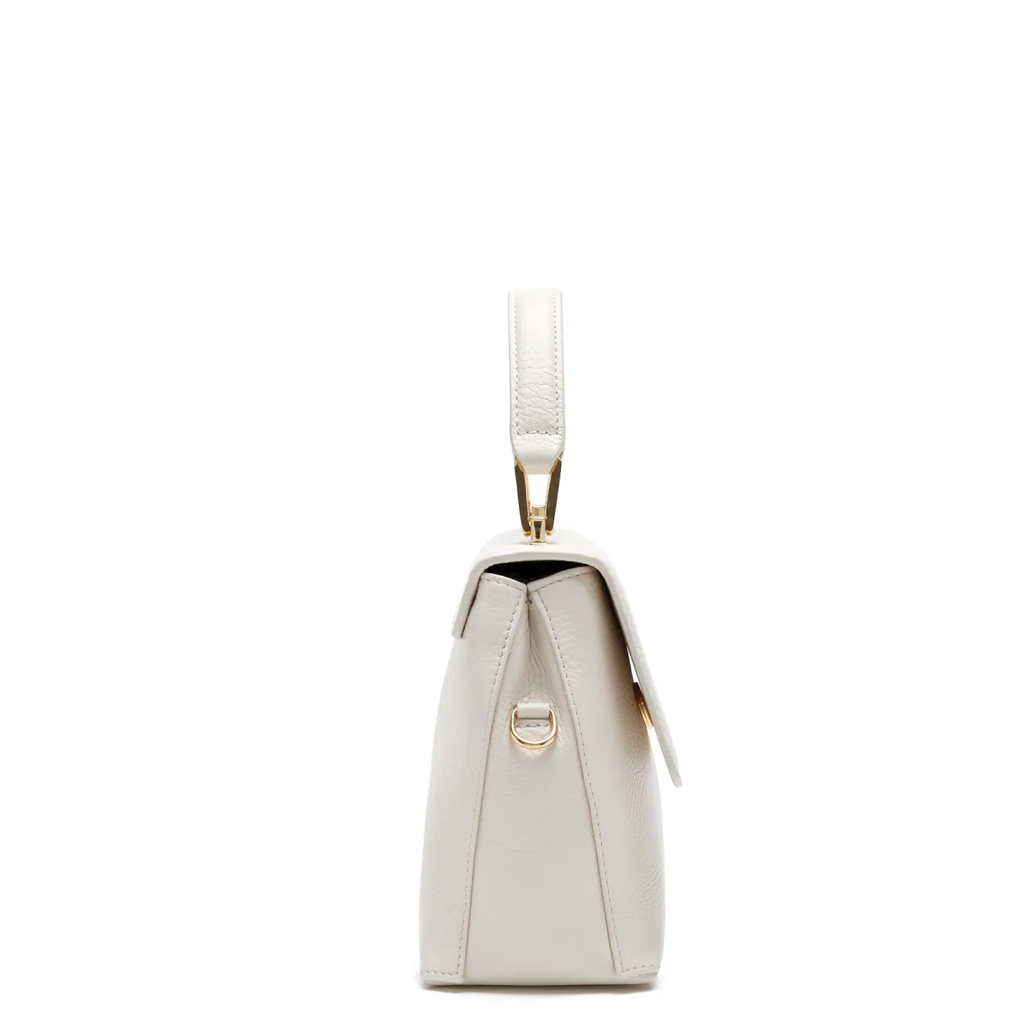Isabel Bernard Femme Forte Heline crème leren handtas van kalfsleer New
