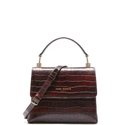 Isabel Bernard Femme Forte Heline croco bruine leren handtas van kalfsleer Fashion