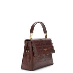Isabel Bernard Femme Forte Heline croco bruine leren handtas van kalfsleer Fashion