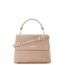 Isabel Bernard Femme Forte Heline croco beige leren handtas van kalfsleer Fashion