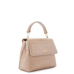 Isabel Bernard Femme Forte Heline croco beige leren handtas van kalfsleer Fashion
