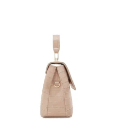 Isabel Bernard Femme Forte Heline croco beige leren handtas van kalfsleer Fashion