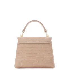 Isabel Bernard Femme Forte Heline croco beige leren handtas van kalfsleer Fashion