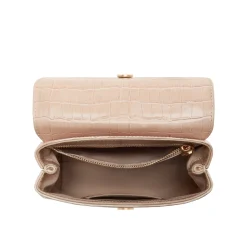 Isabel Bernard Femme Forte Heline croco beige leren handtas van kalfsleer Fashion