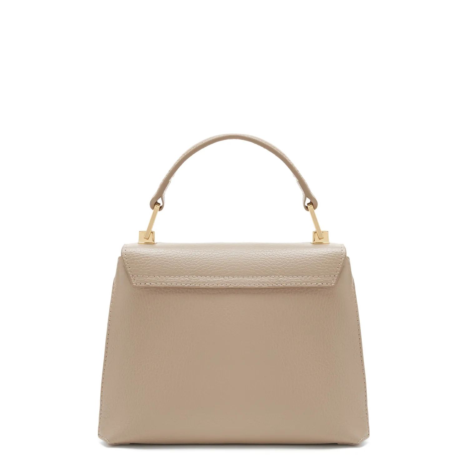 Isabel Bernard Femme Forte Heline taupe leren handtas van kalfsleer Outlet
