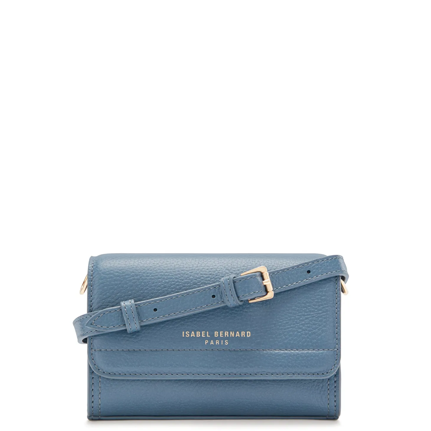 Isabel Bernard Femme Forte Kim blauwe leren crossbody tas van kalfsleer Fashion