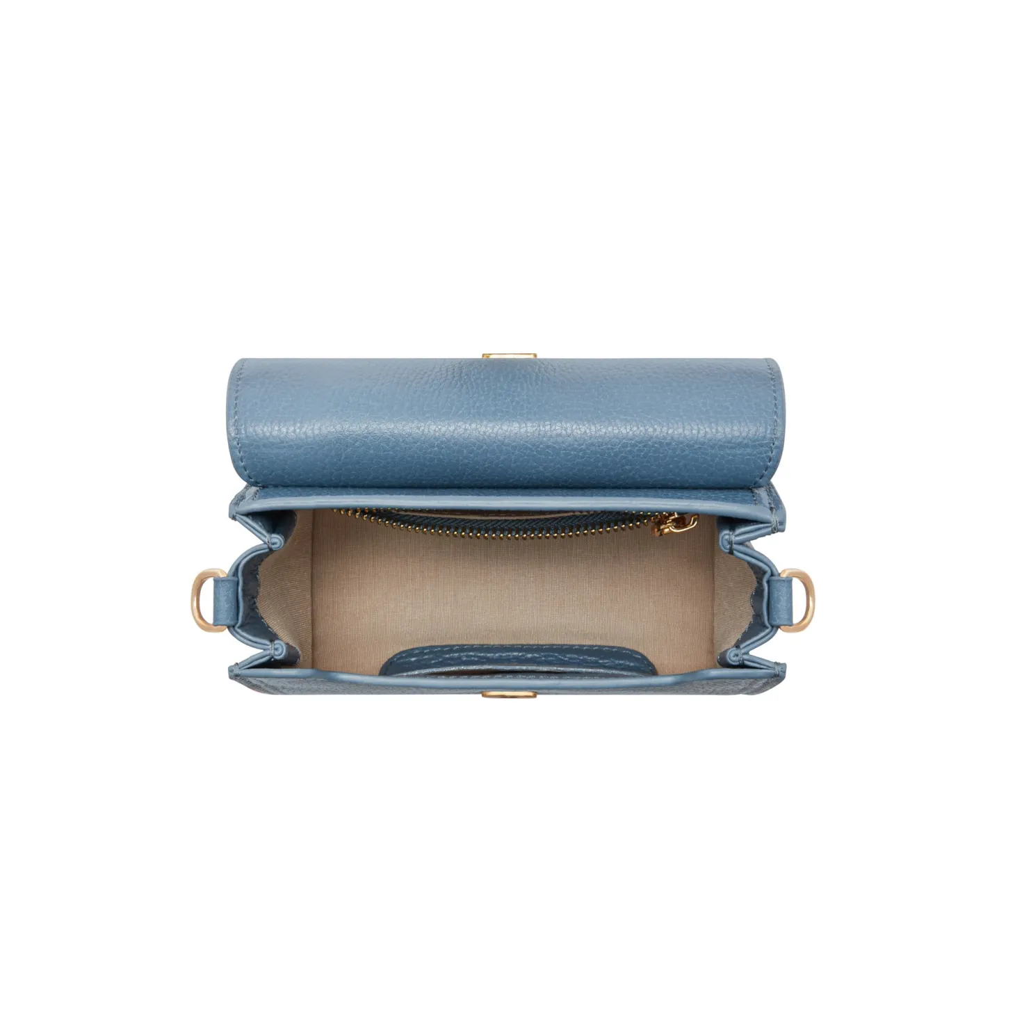 Isabel Bernard Femme Forte Kim blauwe leren crossbody tas van kalfsleer Fashion