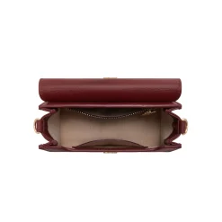 Isabel Bernard Femme Forte Kim bordeaux leren crossbody tas van kalfsleer Cheap