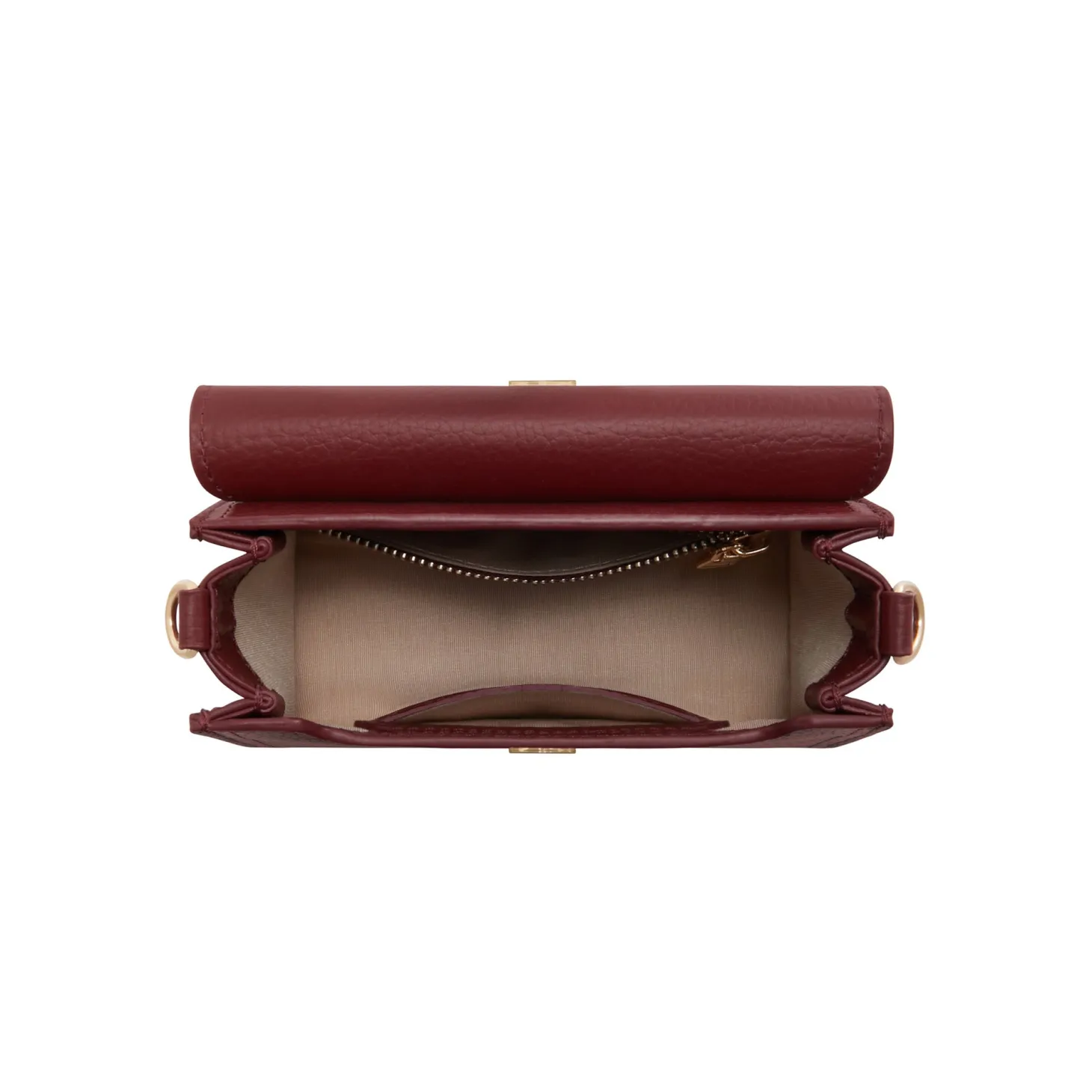 Isabel Bernard Femme Forte Kim bordeaux leren crossbody tas van kalfsleer Cheap