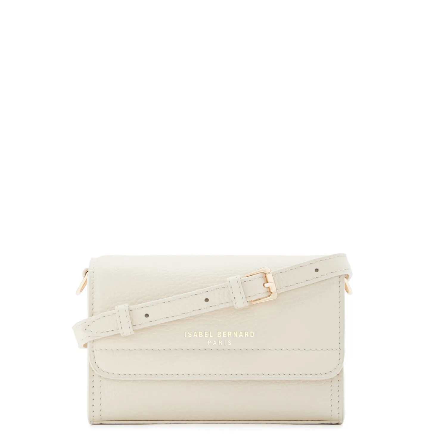 Isabel Bernard Femme Forte Kim crème leren crossbody tas van kalfsleer Cheap