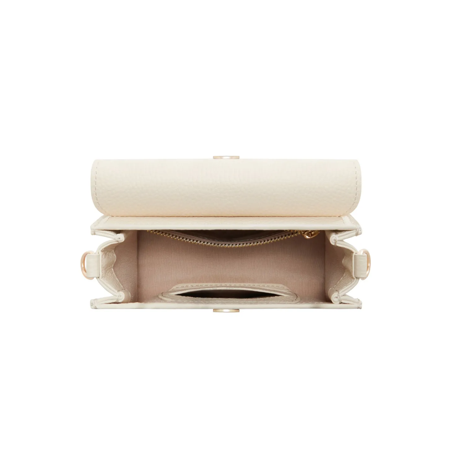 Isabel Bernard Femme Forte Kim crème leren crossbody tas van kalfsleer Cheap