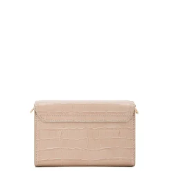 Isabel Bernard Femme Forte Kim croco beige leren crossbody tas van kalfsleer Outlet