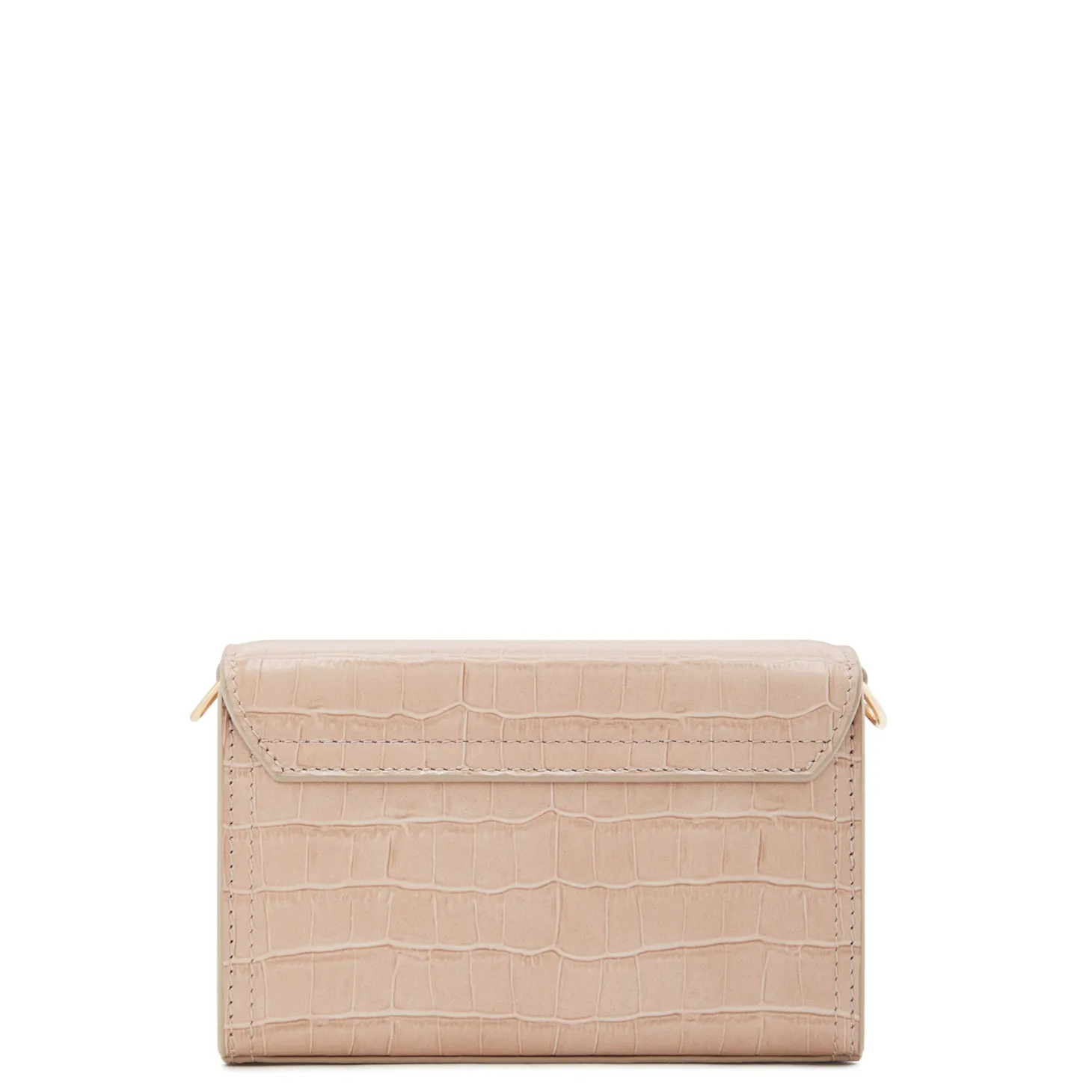 Isabel Bernard Femme Forte Kim croco beige leren crossbody tas van kalfsleer Outlet