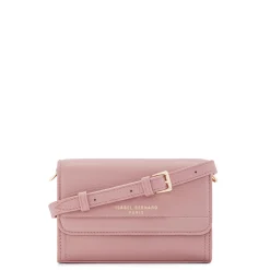 Isabel Bernard Femme Forte Kim roze leren crossbody tas van kalfsleer Outlet