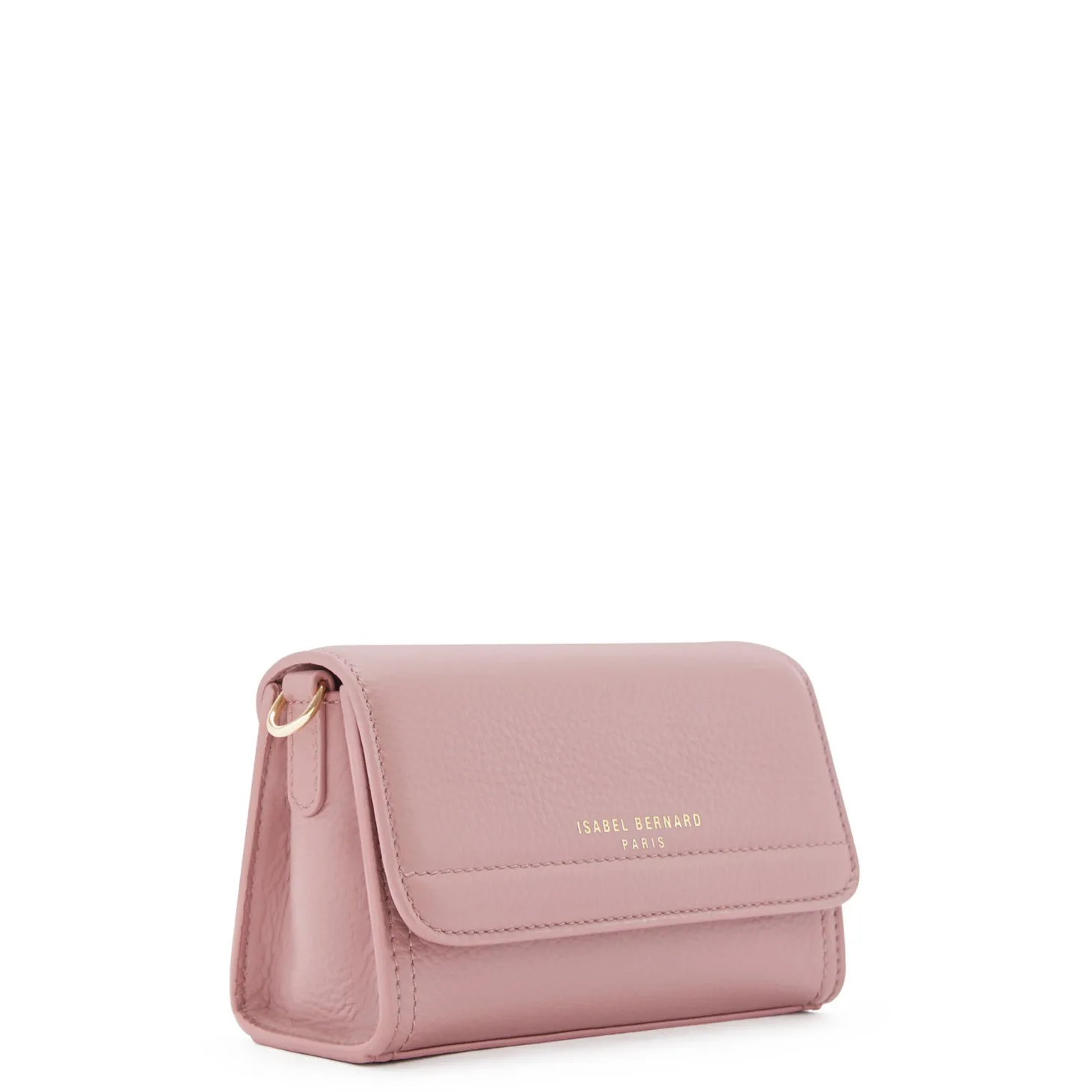 Isabel Bernard Femme Forte Kim roze leren crossbody tas van kalfsleer Outlet
