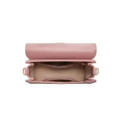 Isabel Bernard Femme Forte Kim roze leren crossbody tas van kalfsleer Outlet