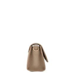 Isabel Bernard Femme Forte Kim taupe leren crossbody tas van kalfsleer Online
