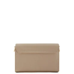 Isabel Bernard Femme Forte Kim taupe leren crossbody tas van kalfsleer Online