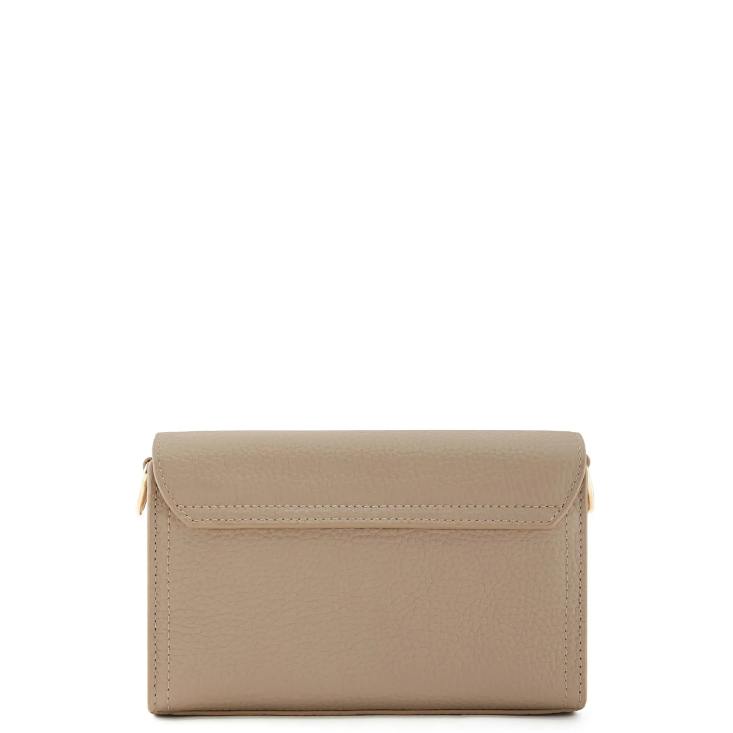 Isabel Bernard Femme Forte Kim taupe leren crossbody tas van kalfsleer Online