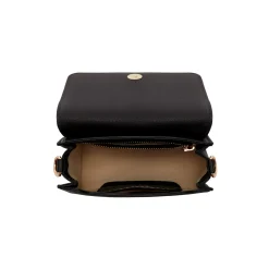 Isabel Bernard Femme Forte Kim zwarte leren crossbody tas van kalfsleer Cheap