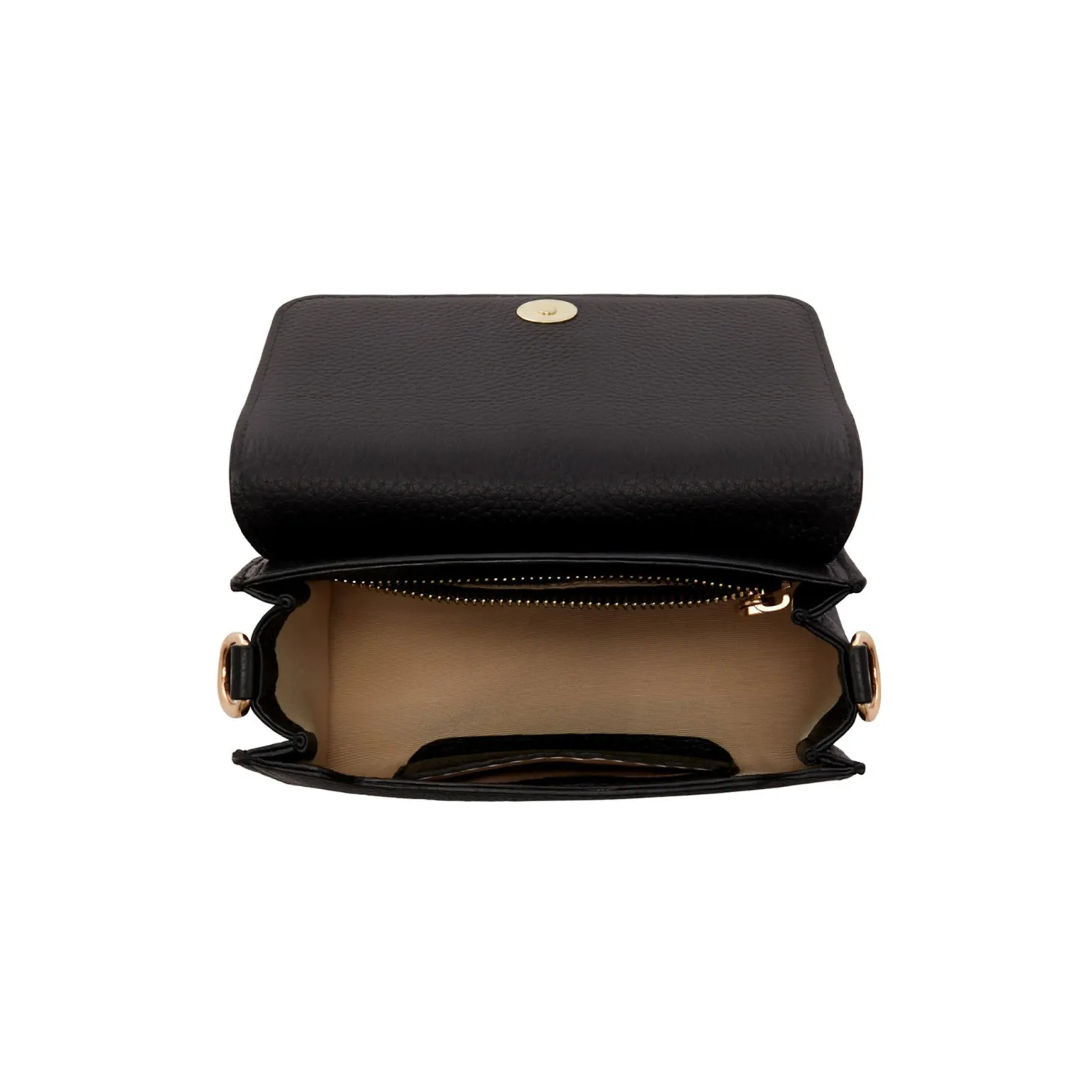 Isabel Bernard Femme Forte Kim zwarte leren crossbody tas van kalfsleer Cheap