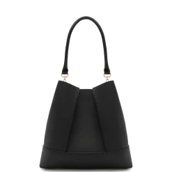 Isabel Bernard Femme Forte Macie zwarte leren schoudertas van kalfsleer Clearance