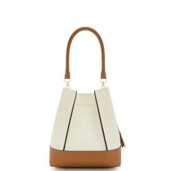 Isabel Bernard Femme Forte Minette crème leren handtas van kalfsleer Outlet