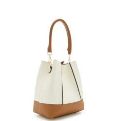 Isabel Bernard Femme Forte Minette crème leren handtas van kalfsleer Outlet