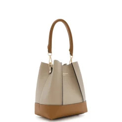 Isabel Bernard Femme Forte Minette taupe leren handtas van kalfsleer Flash Sale