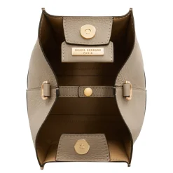 Isabel Bernard Femme Forte Minette taupe leren handtas van kalfsleer Flash Sale