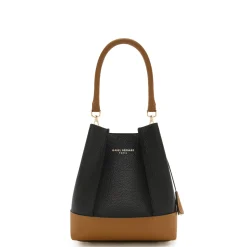 Isabel Bernard Femme Forte Minette zwarte leren handtas van kalfsleer Clearance